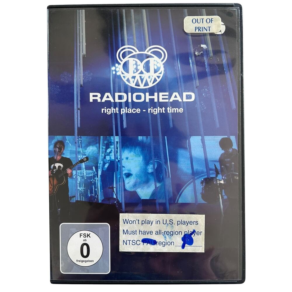 Radiohead Right Place Right Time Japan 08 DVD *All-Region Player Required*